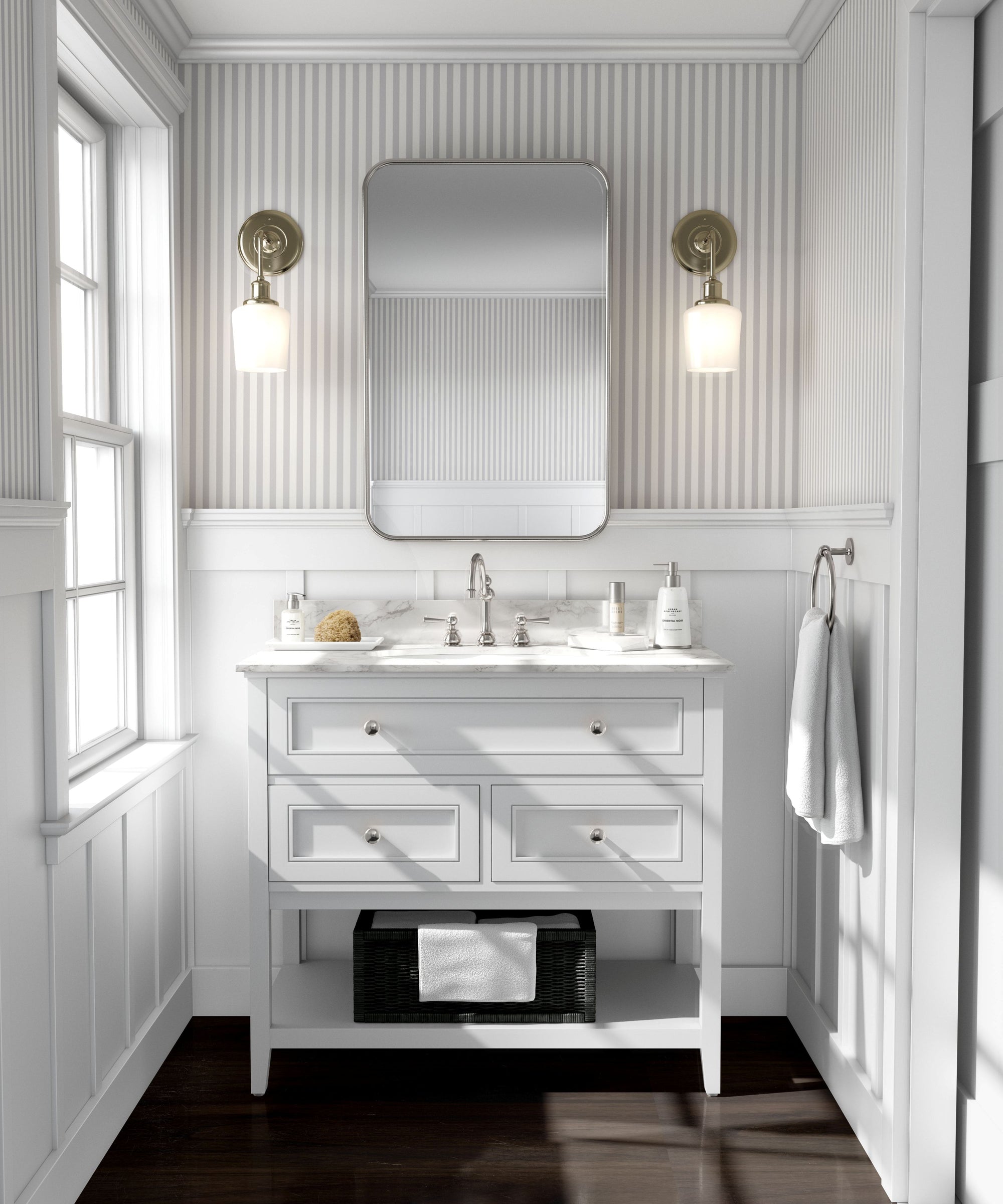 Grey Stripe Wallpaper