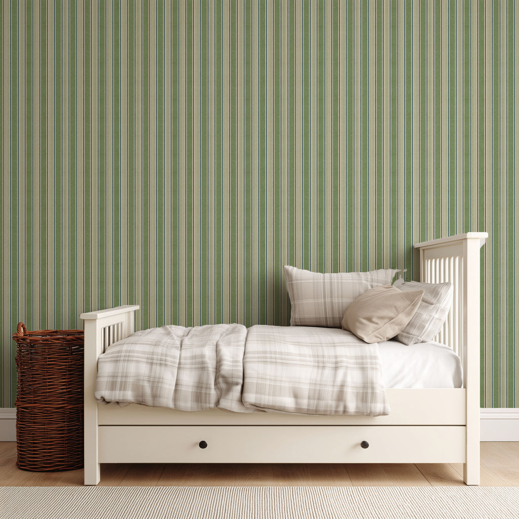 Sage Stripe Wallpaper