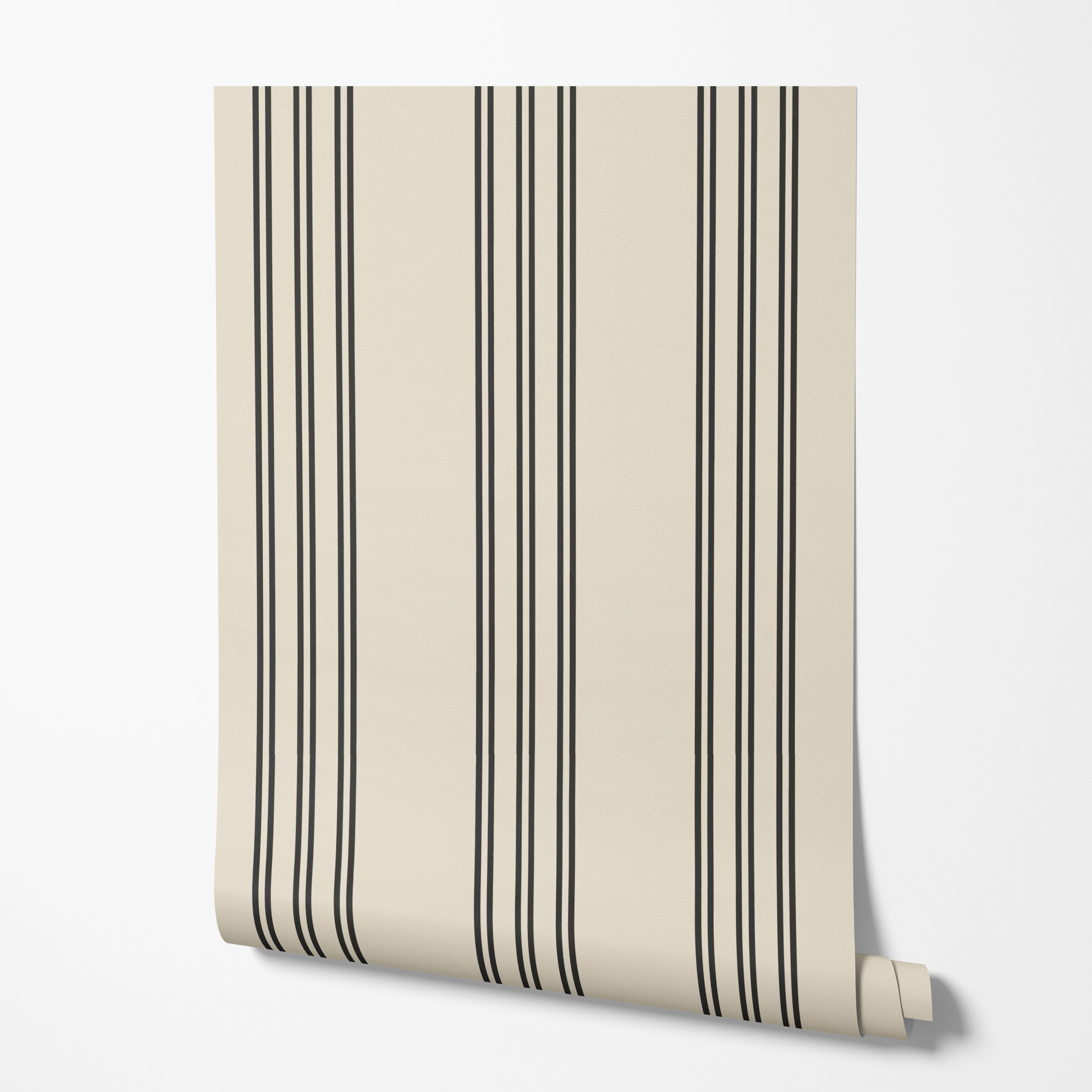 Classic Stripe Wallpaper - Black Stripes