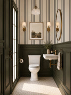 Classic Stripe Wallpaper - Black Stripes