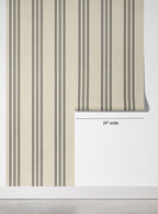 Classic Stripe Wallpaper - Black Stripes