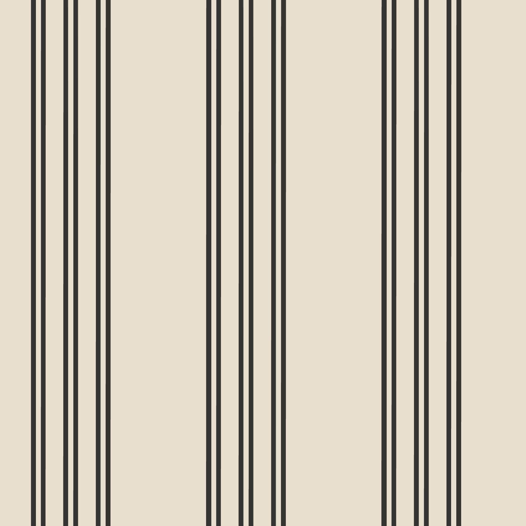 Classic Stripe Wallpaper - Black Stripes