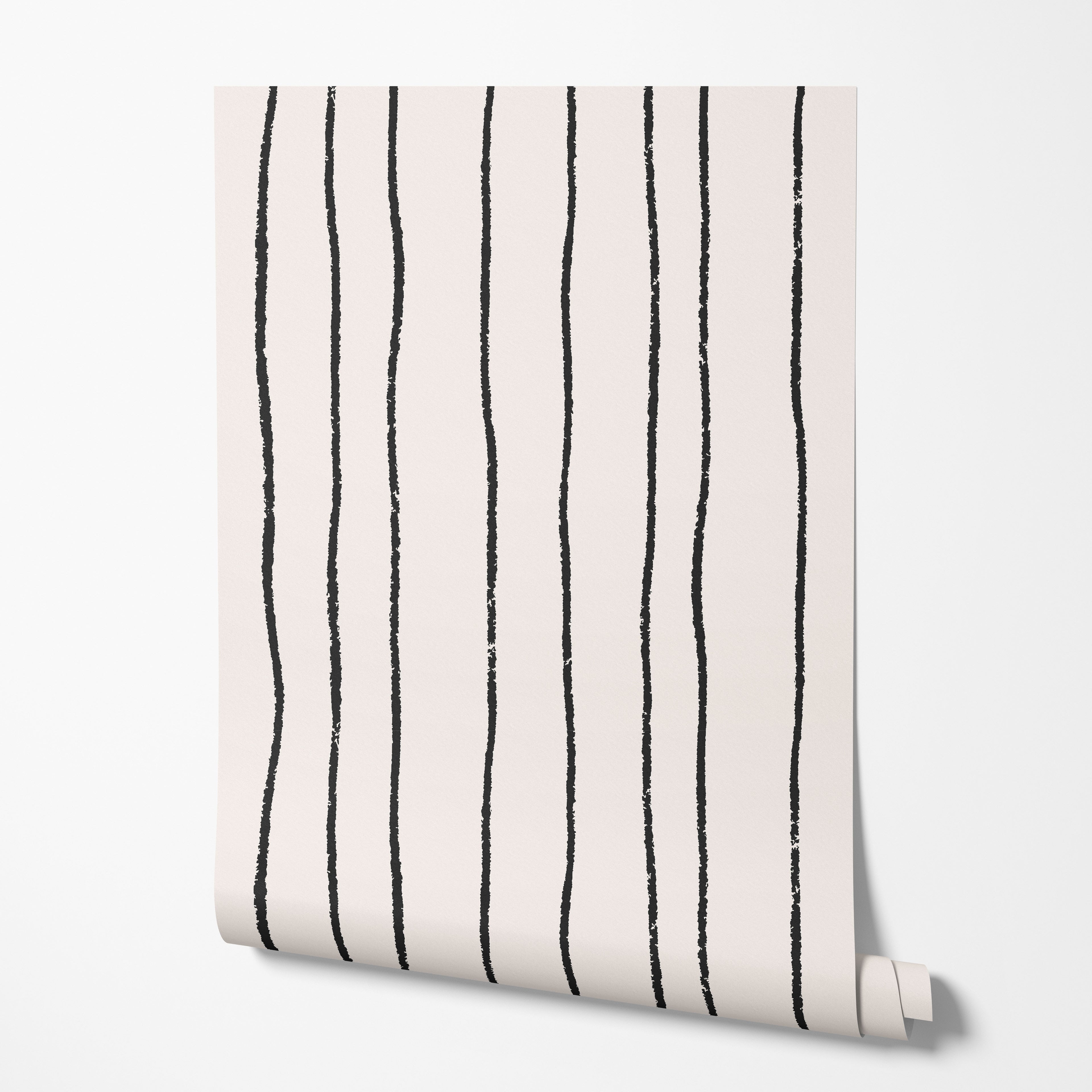 stripey wallpaper, premium peel & stick, 2x6 feet 24 inchesx 72 inches, home decor