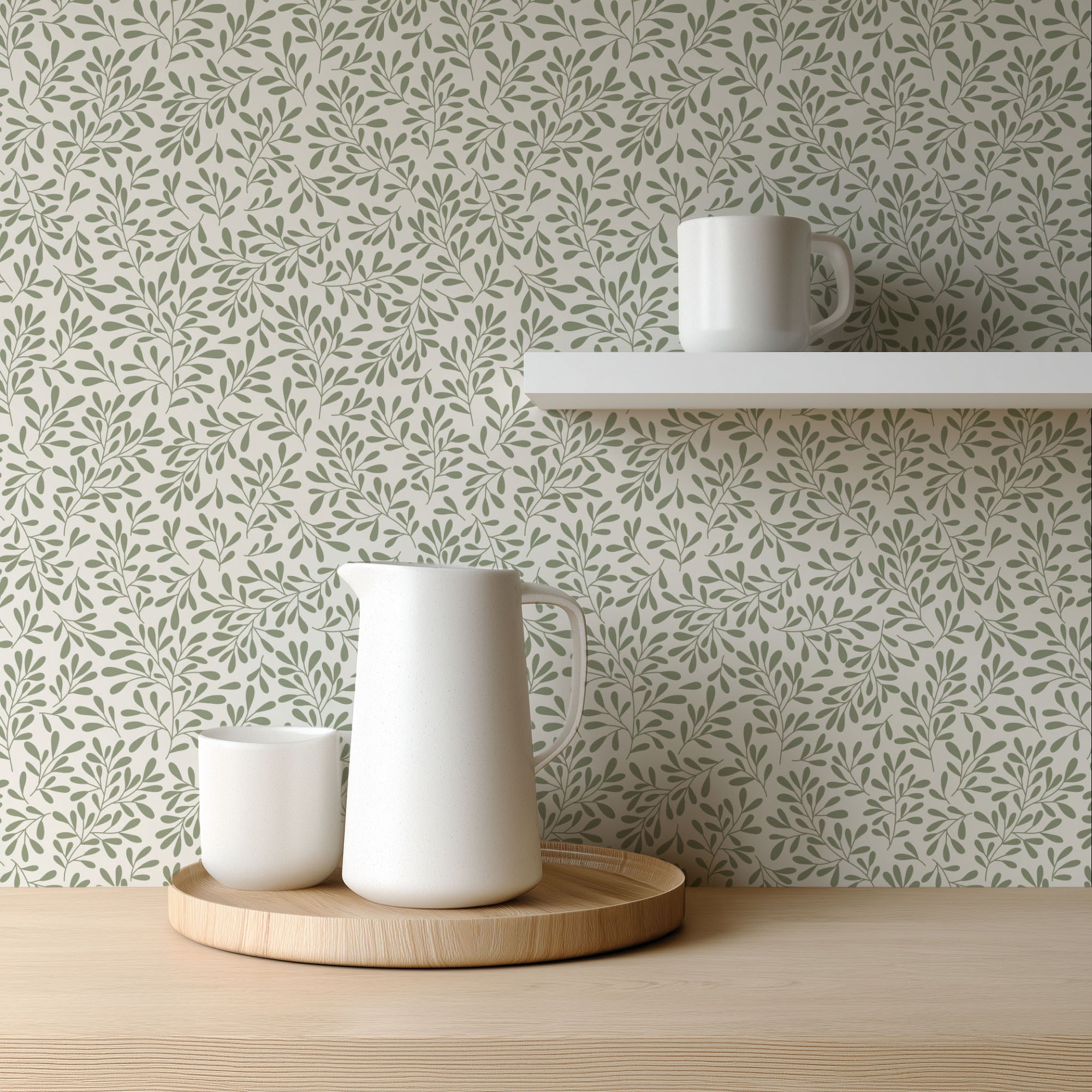 Sage Branch Wallpaper