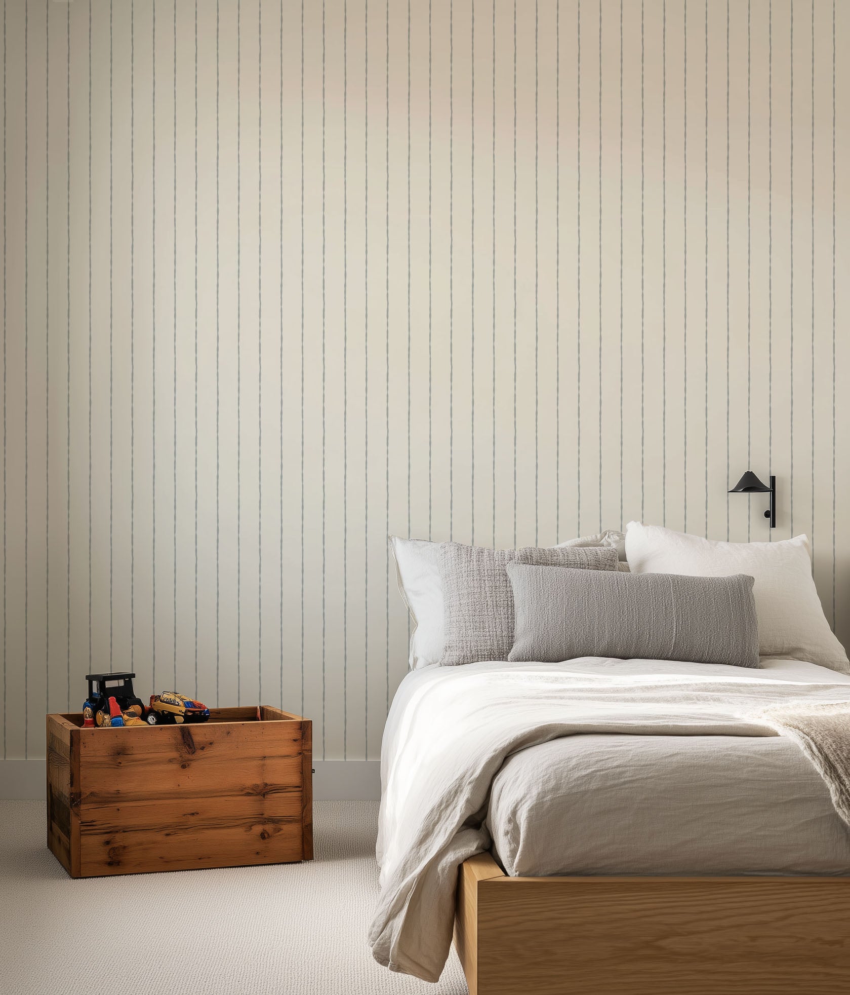 Soft Pinstripe Wallpaper