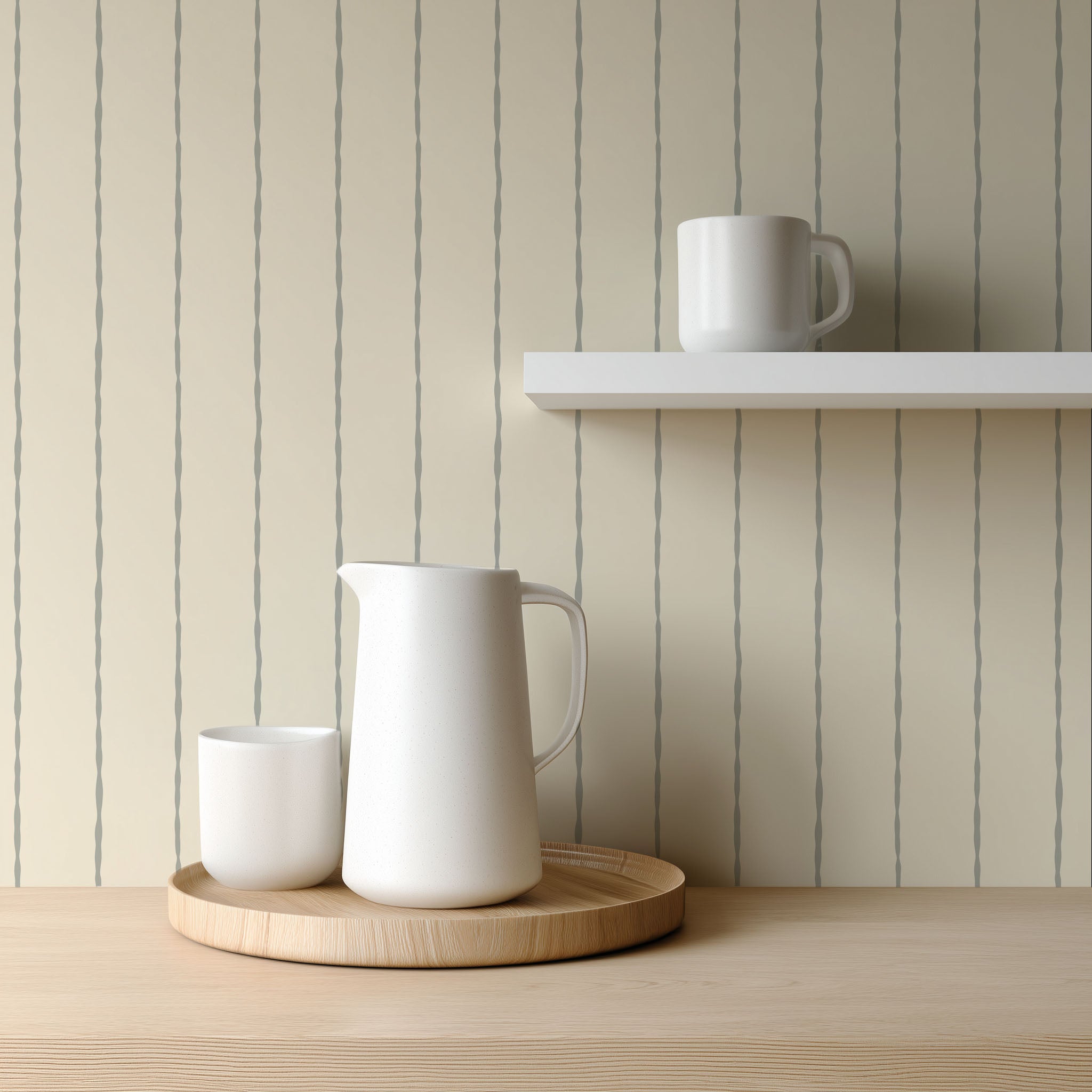 Soft Pinstripe Wallpaper