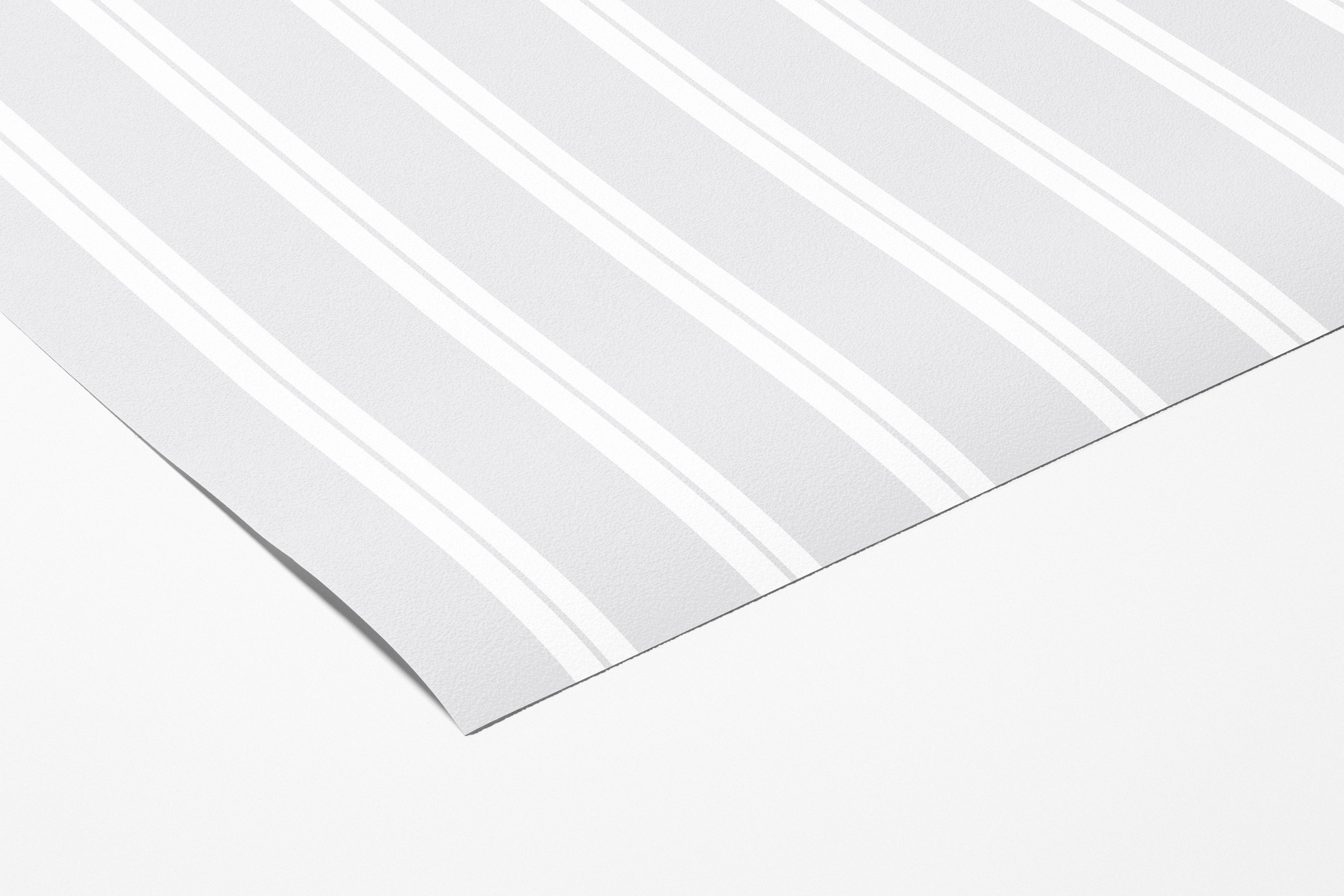 Light Grey Classic Stripe Wallpaper