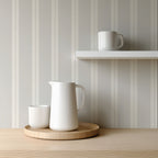 Light Grey Classic Stripe Wallpaper
