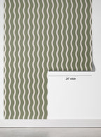 Olive Wave Wallpaper