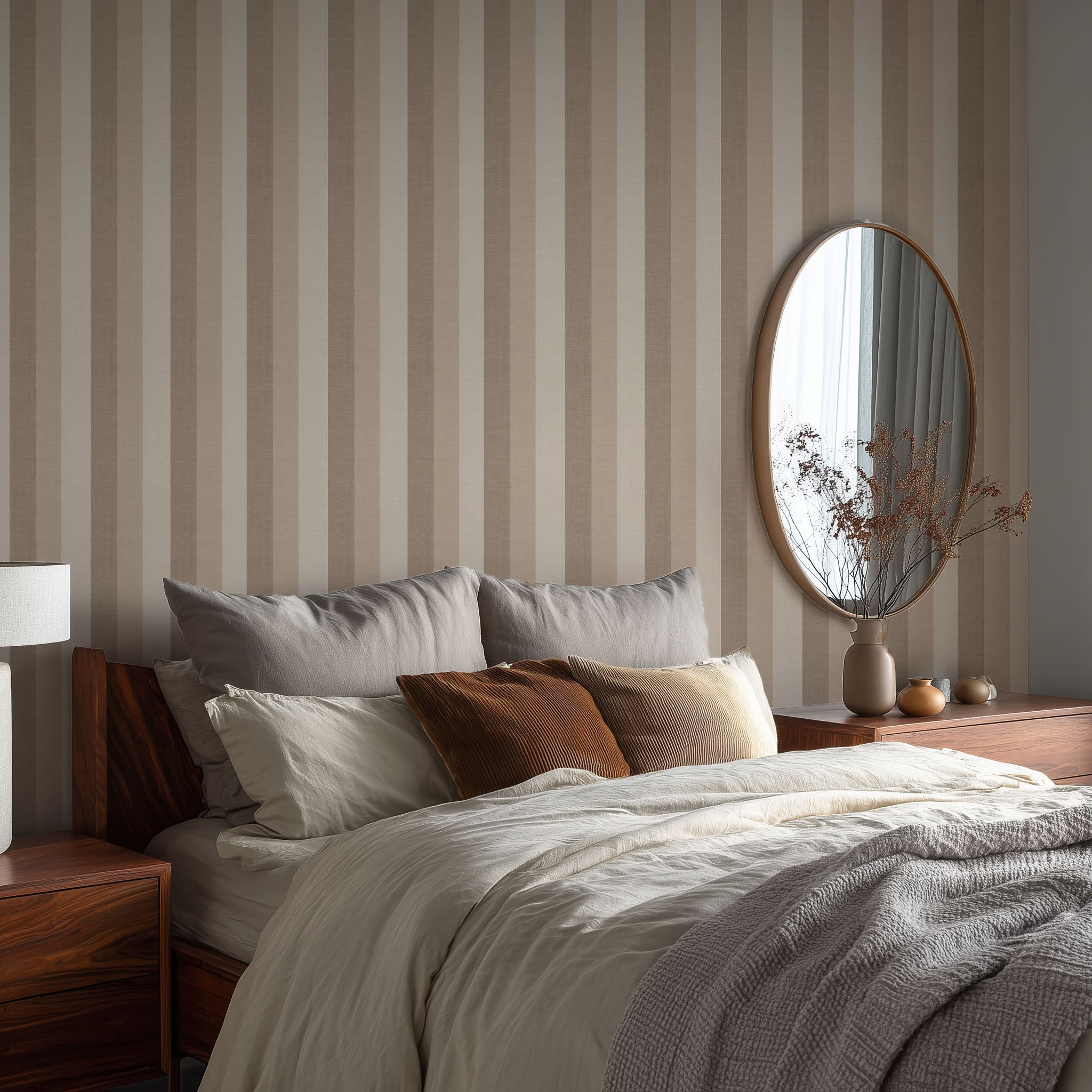 Neutral Stripe Wallpaper