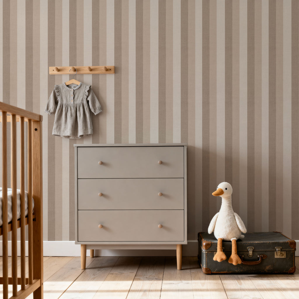 Neutral Stripe Wallpaper