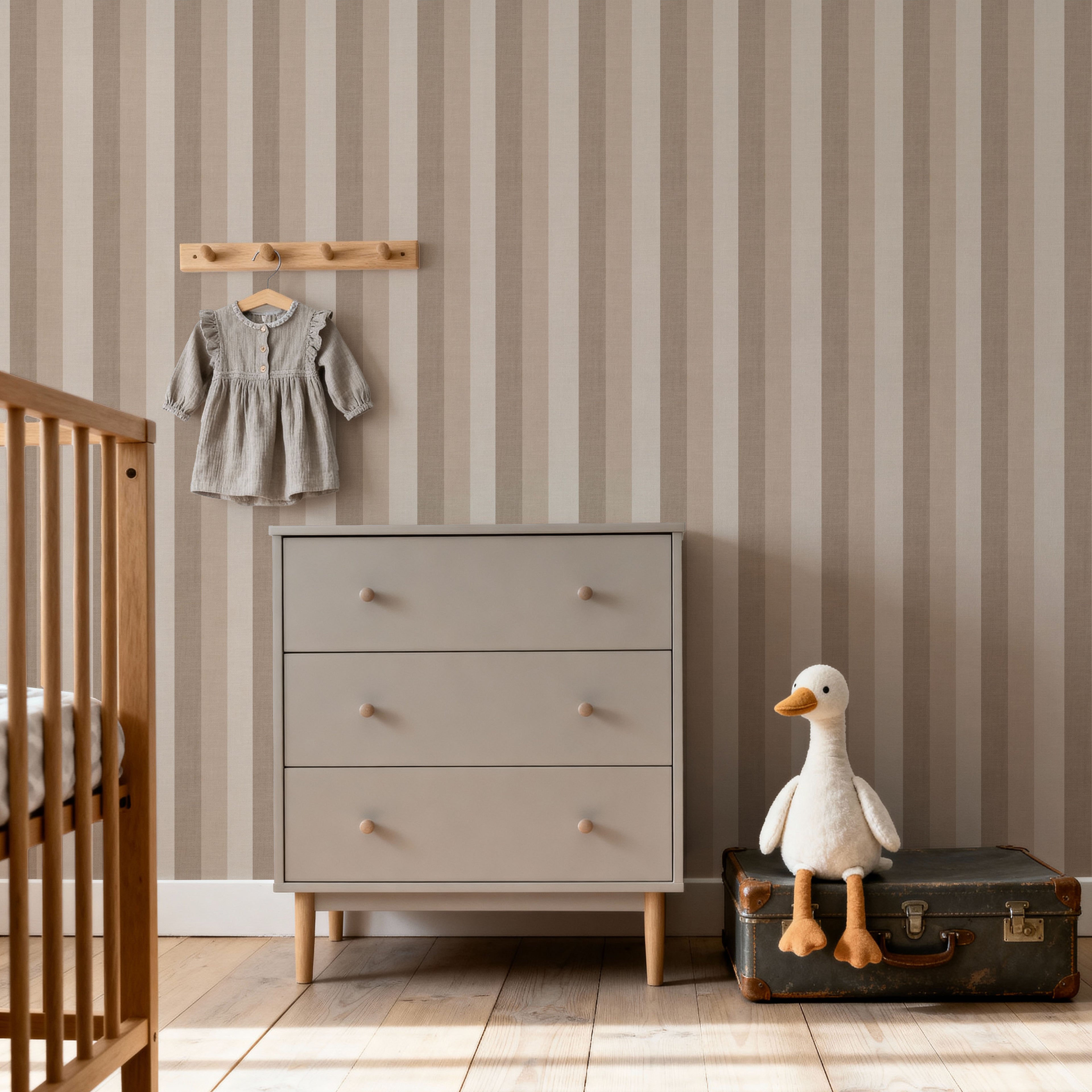 Neutral Stripe Wallpaper