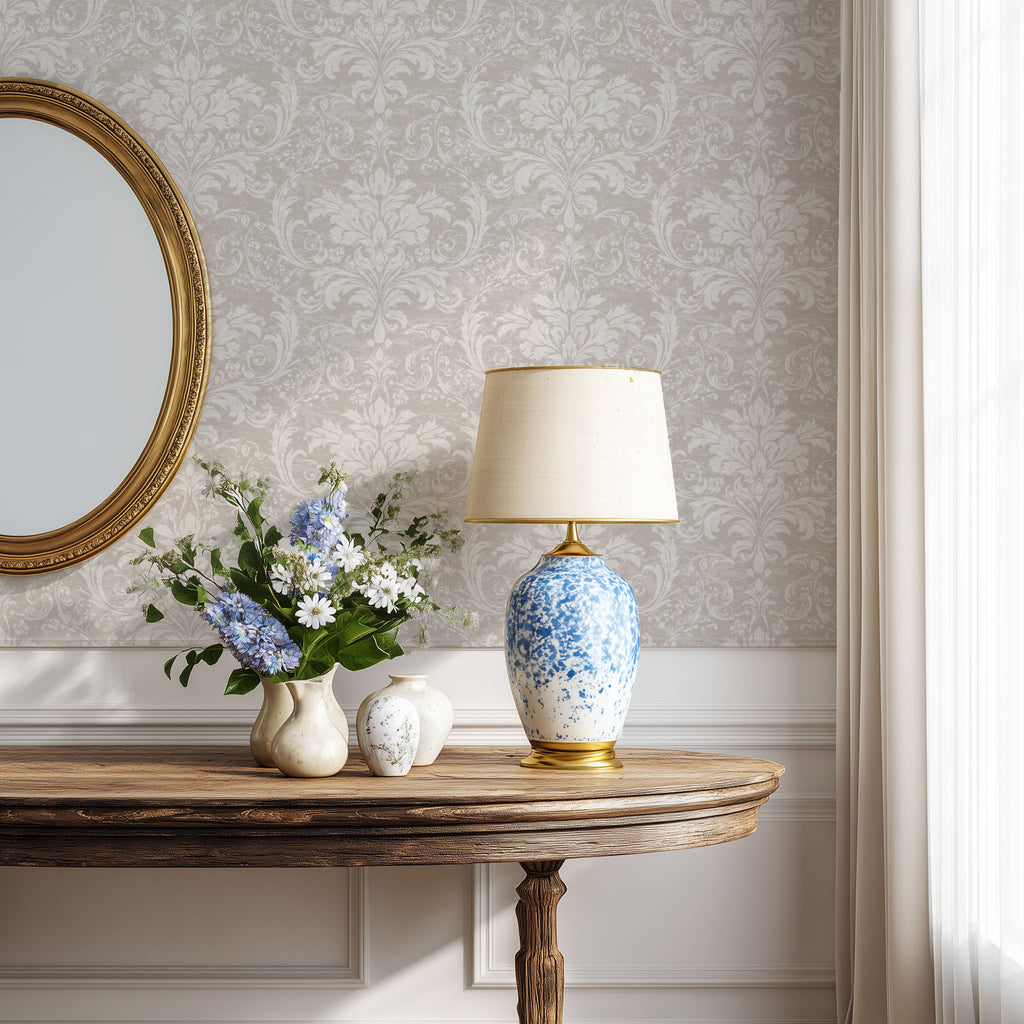 Vintage Damask Wallpaper