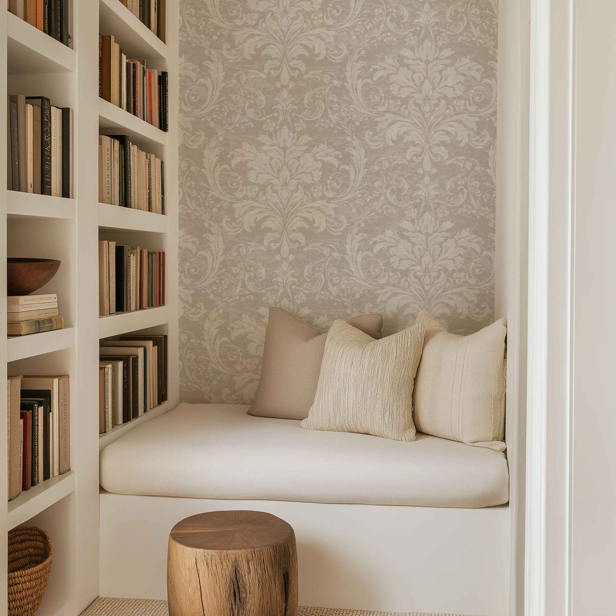 Vintage Damask Wallpaper