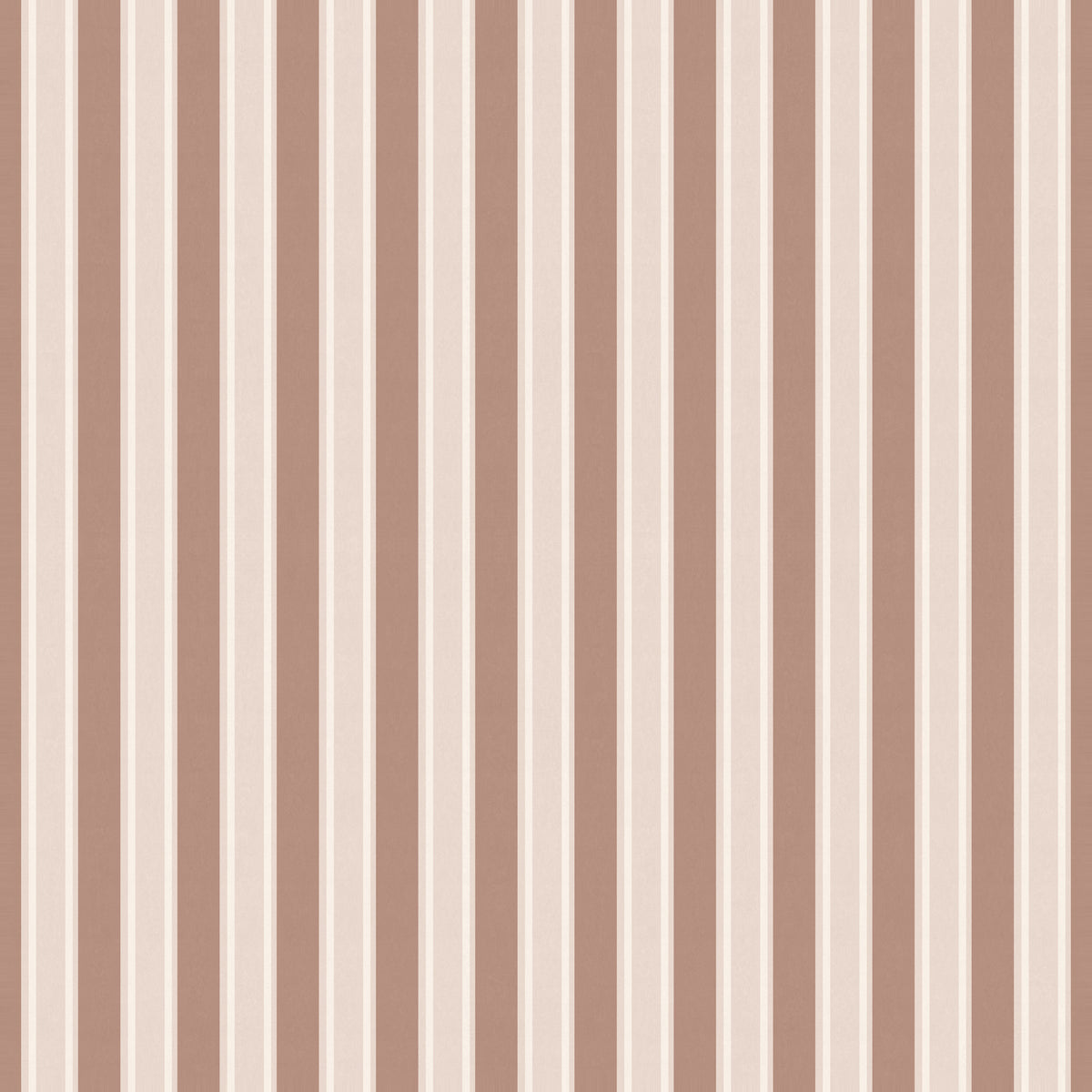 Dusty Clay large-scale stripe wallpaper flat pattern
