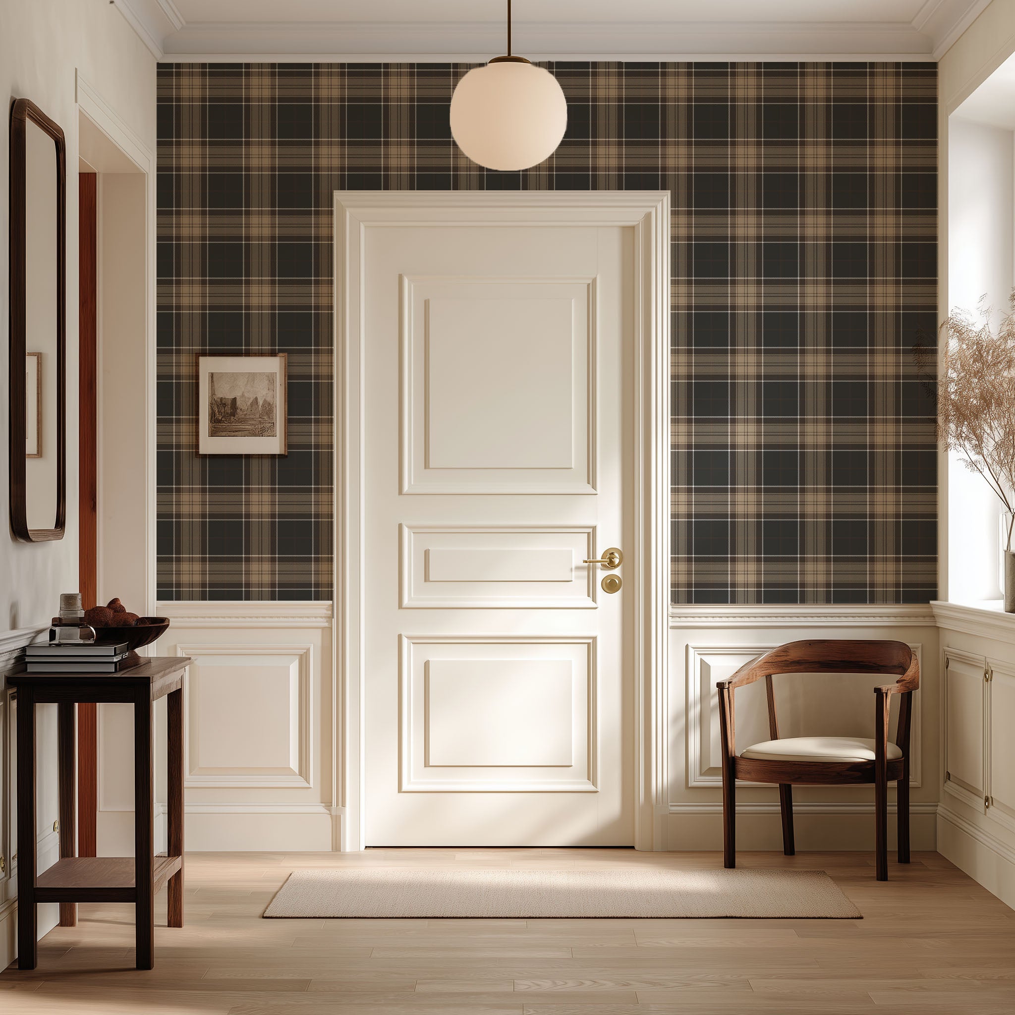 Heritage Plaid Wallpaper