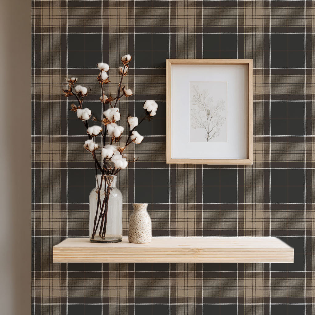 Heritage Plaid Wallpaper