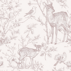Woodland Nursery Toile Wallpaper