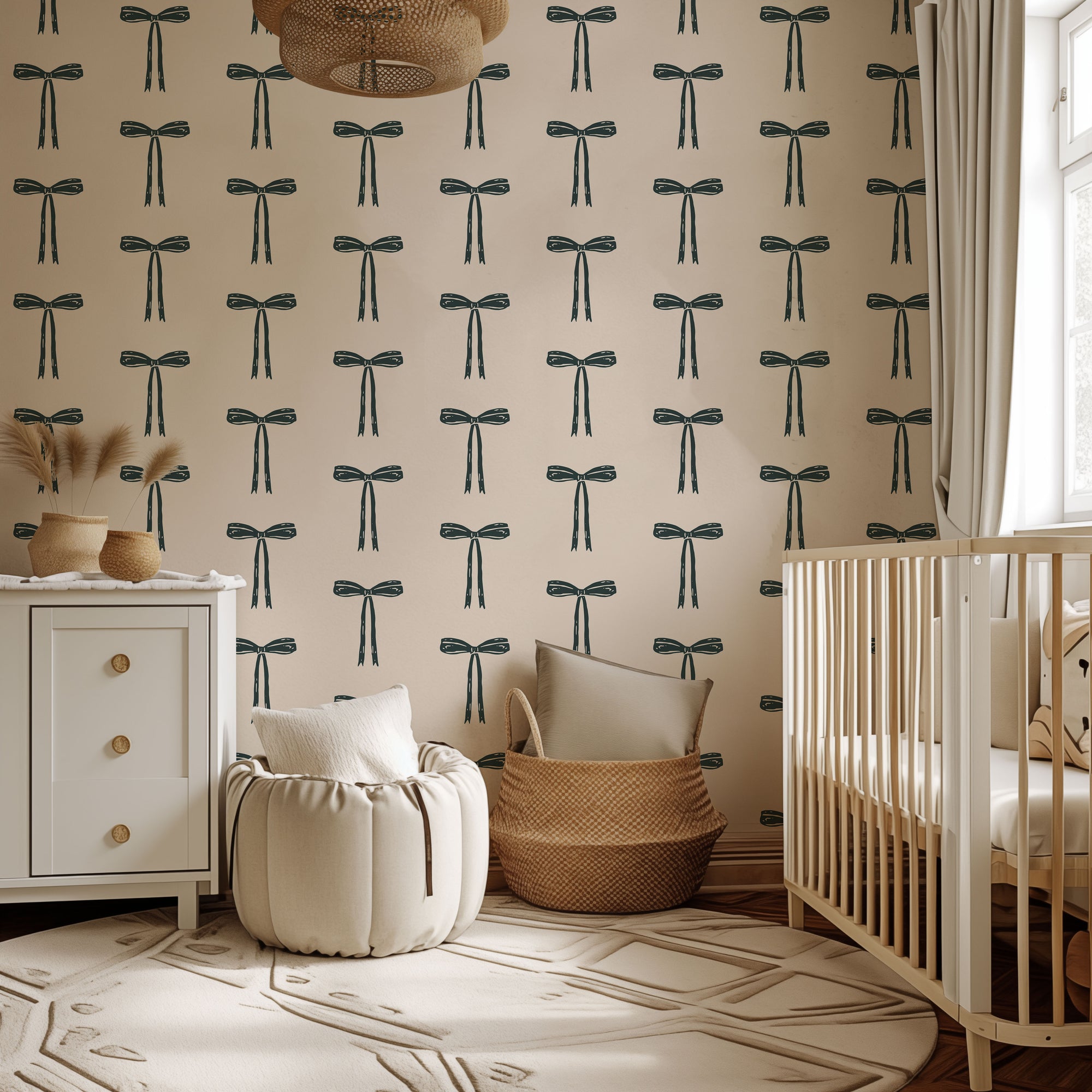 Vintage Bows Wallpaper