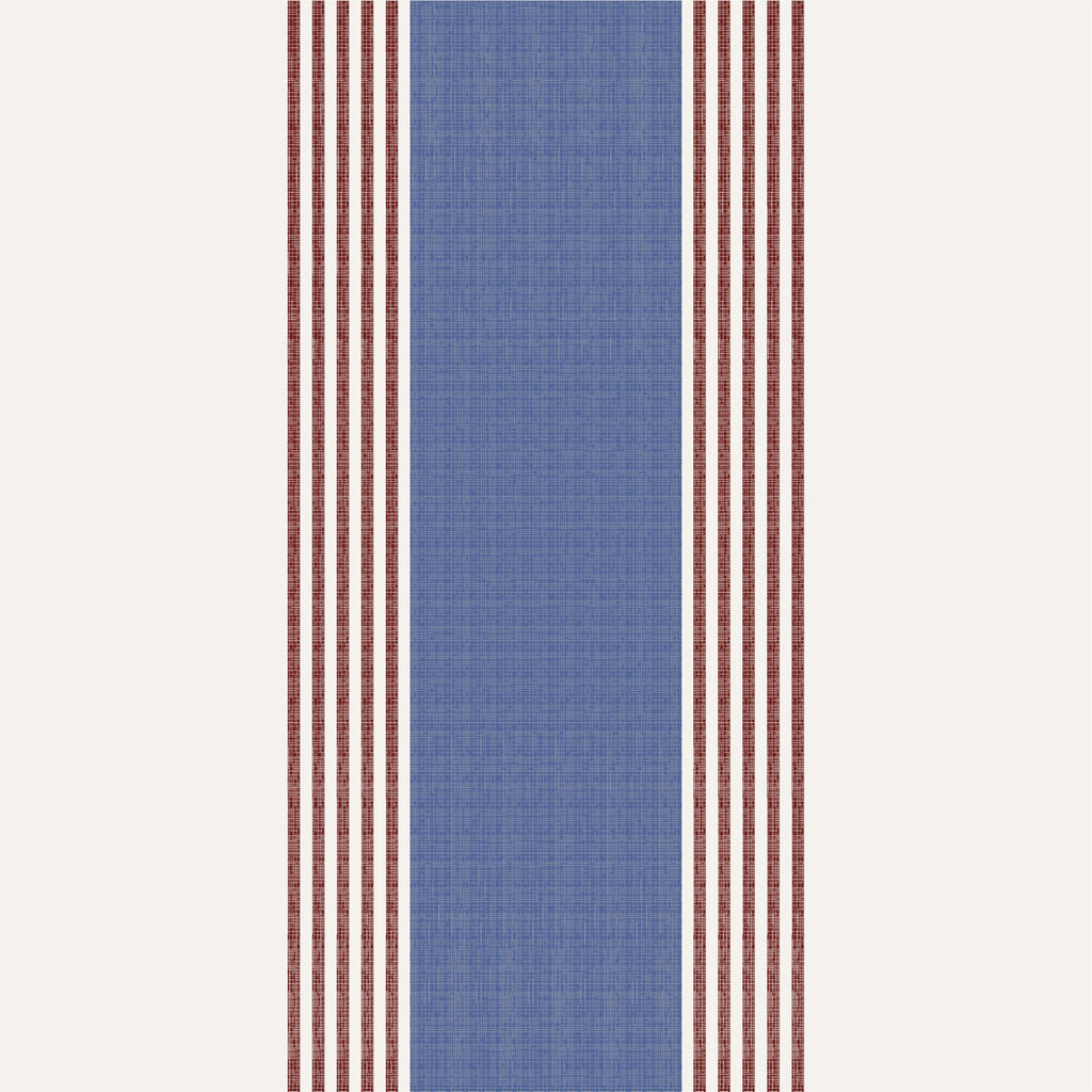 Wide Blue Stripe Wallpaper