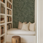 Linear Foliage Wallpaper