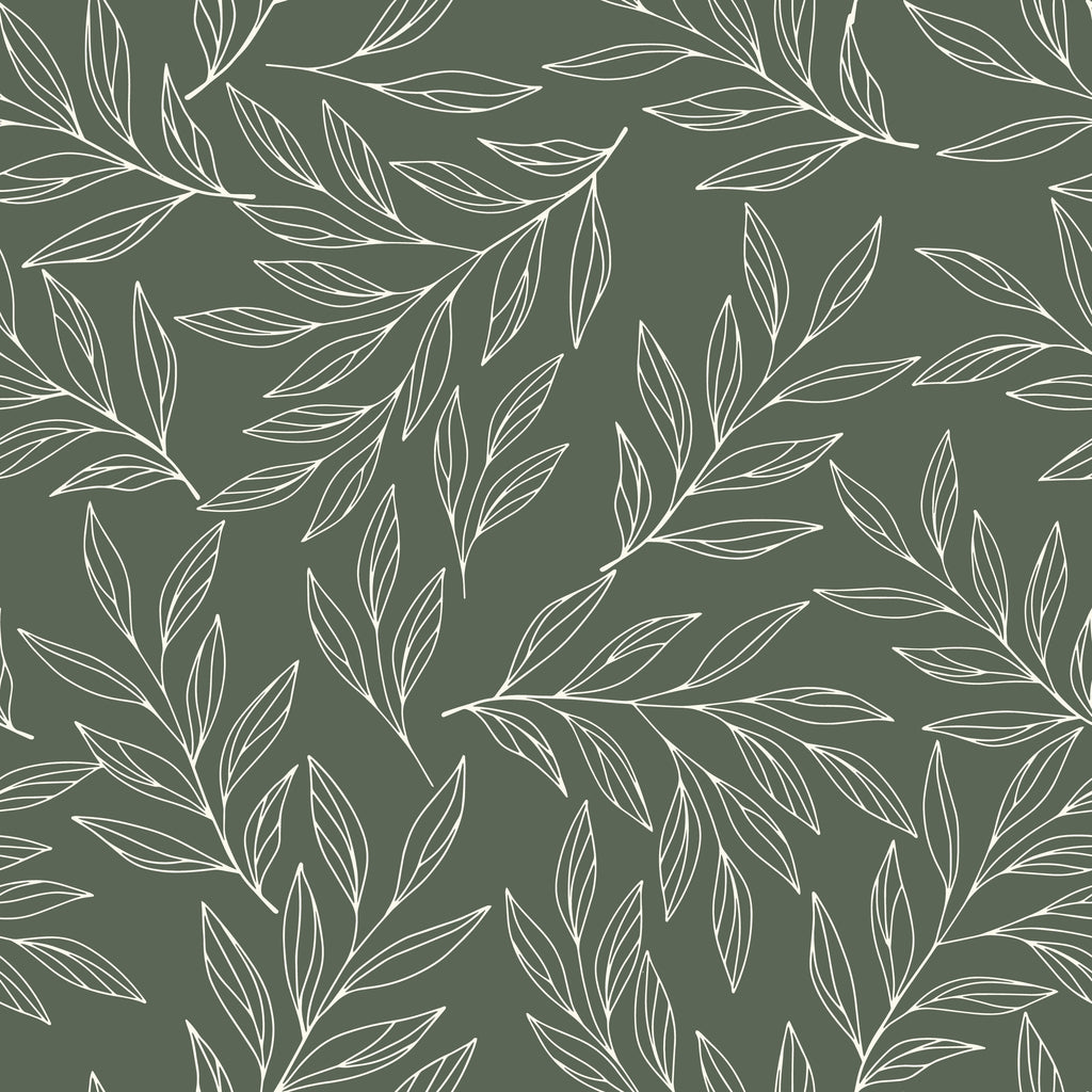 Linear Foliage Wallpaper