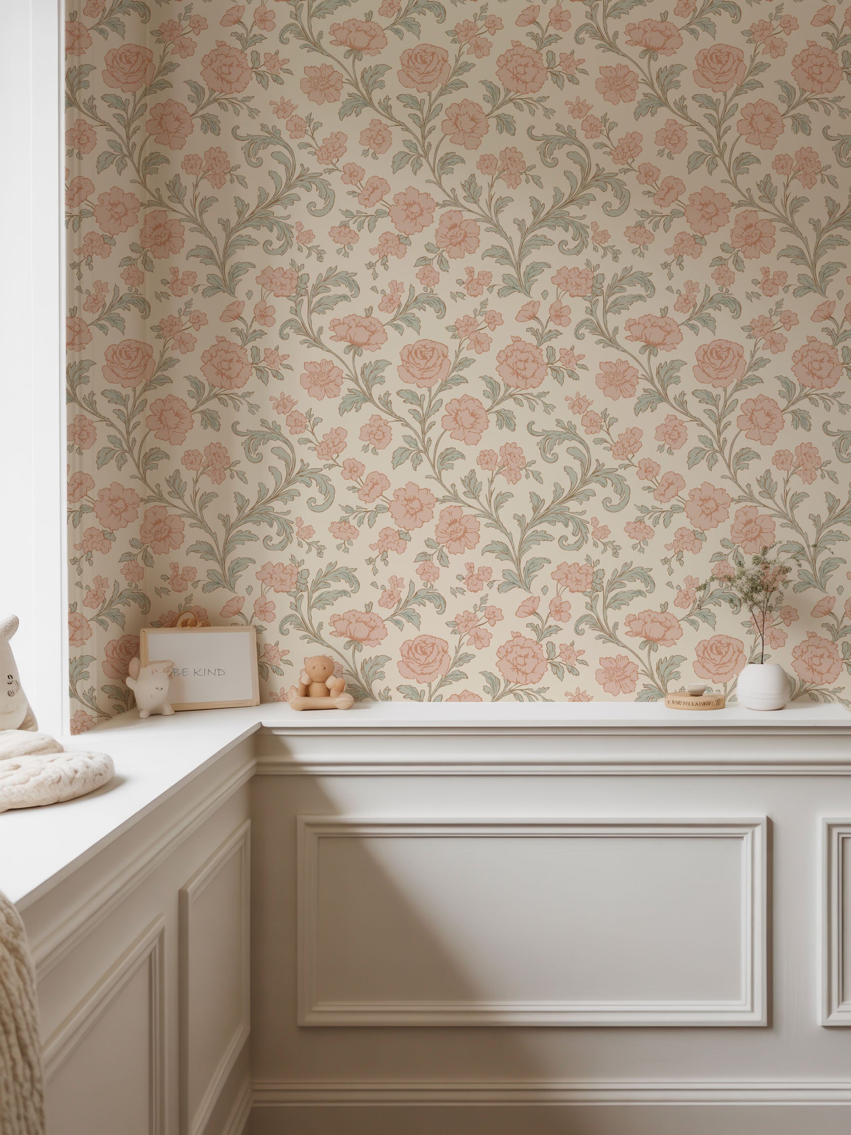 Trailing Rose Wallpaper