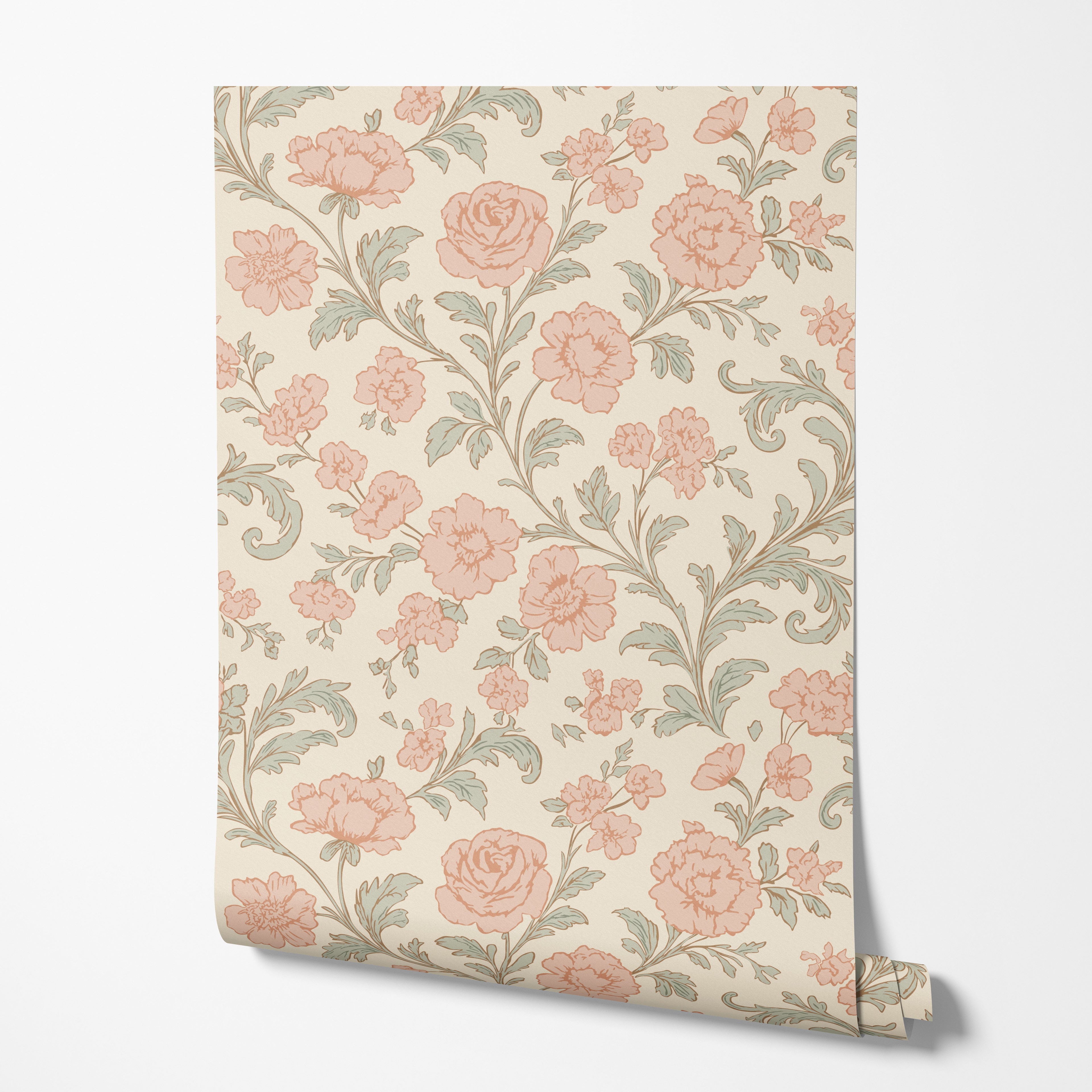 Trailing Rose Wallpaper