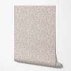 Taupe Scroll Wallpaper