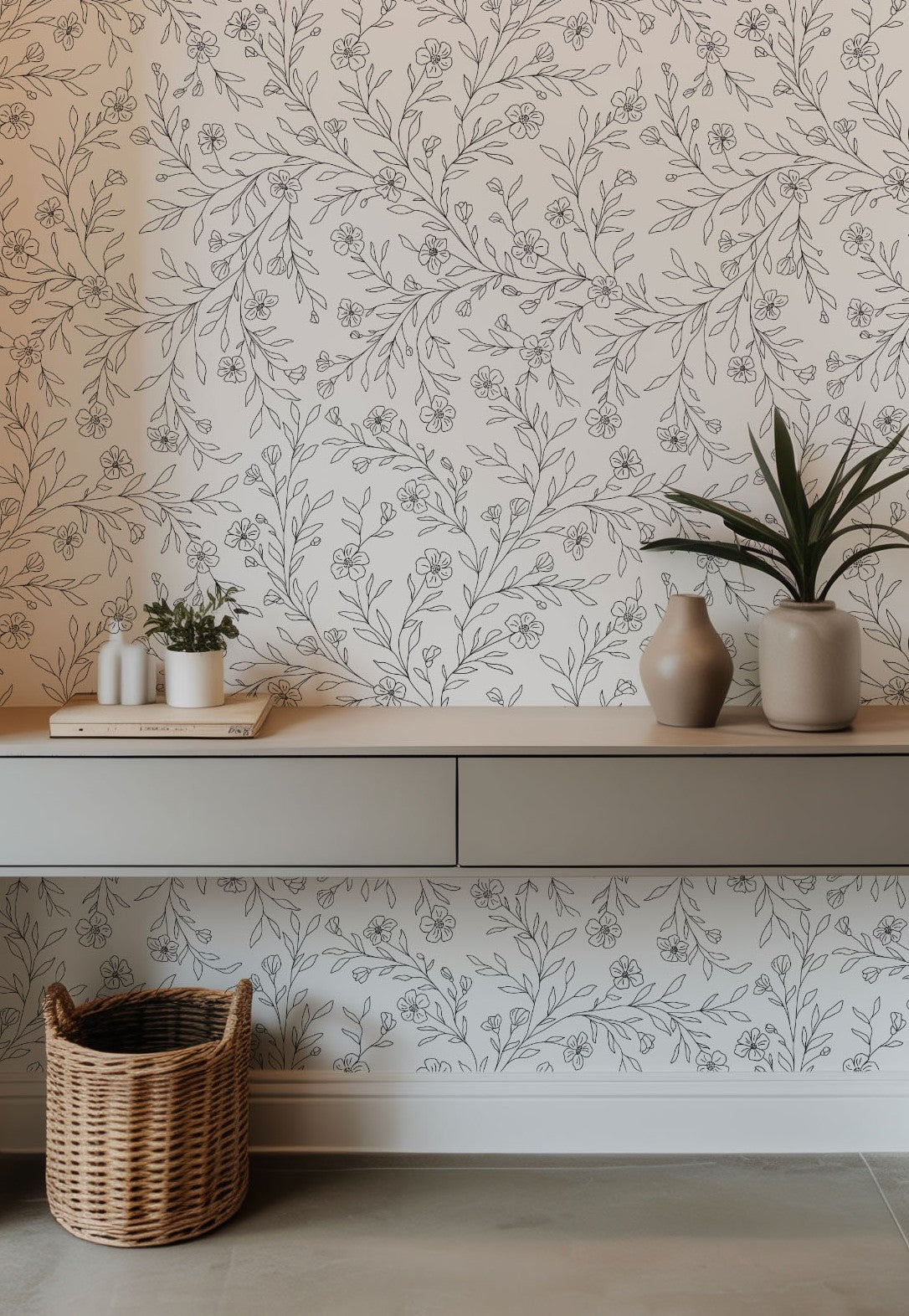 Delicate Floral Wallpaper