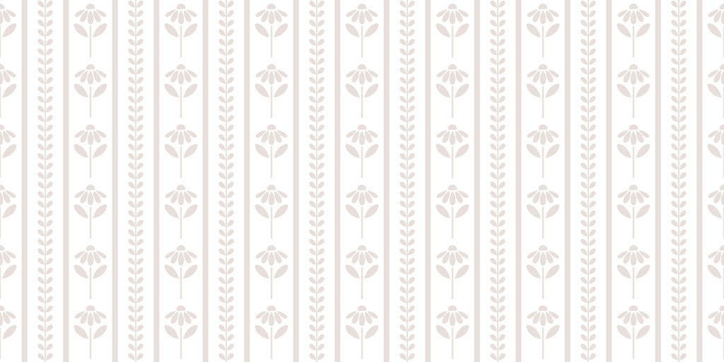 Daisy Stripes Wallpaper