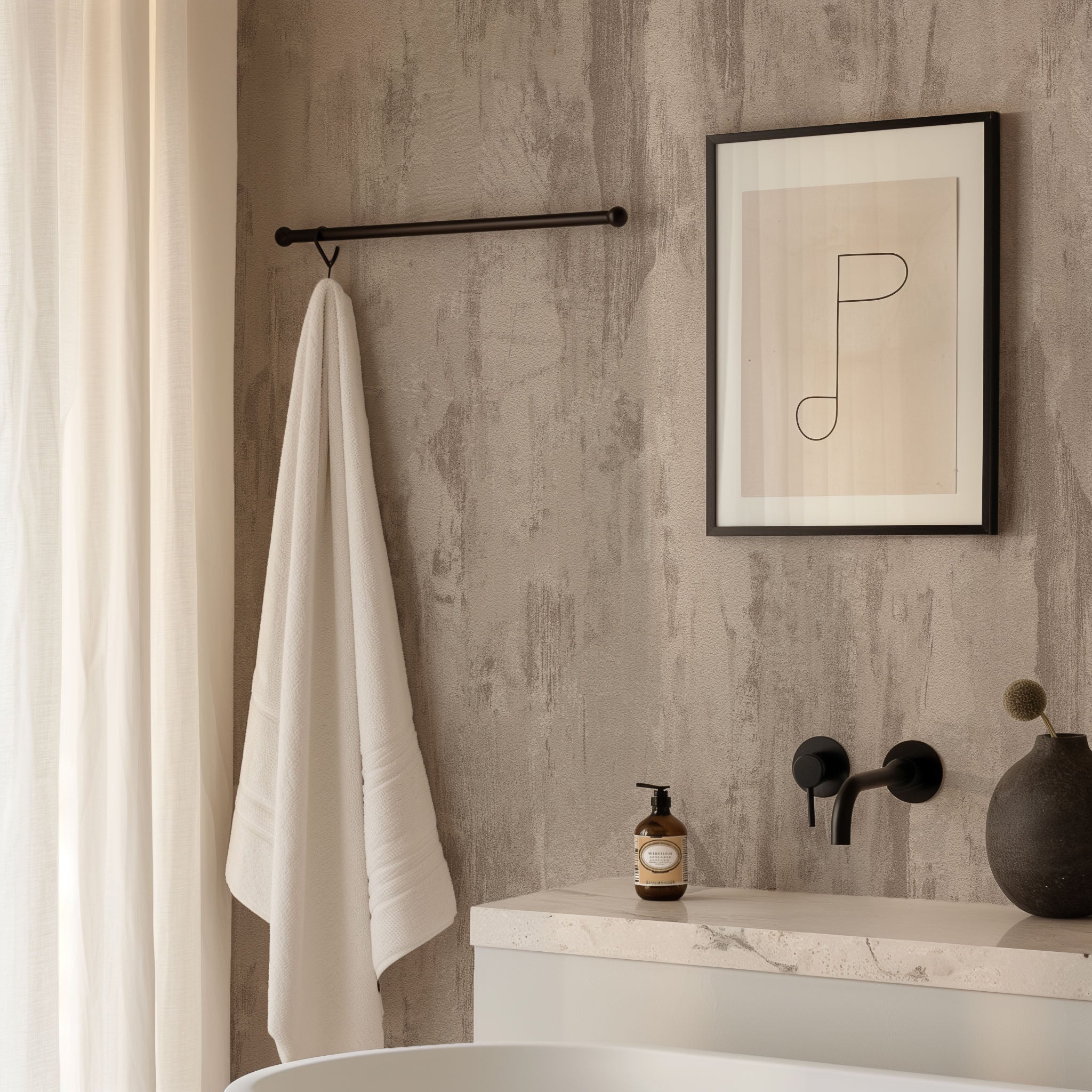 Textured Stucco Wallpaper