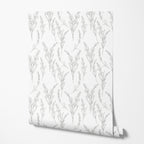 Lavender Etching Wallpaper