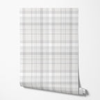Neutral Plaid Wallpaper