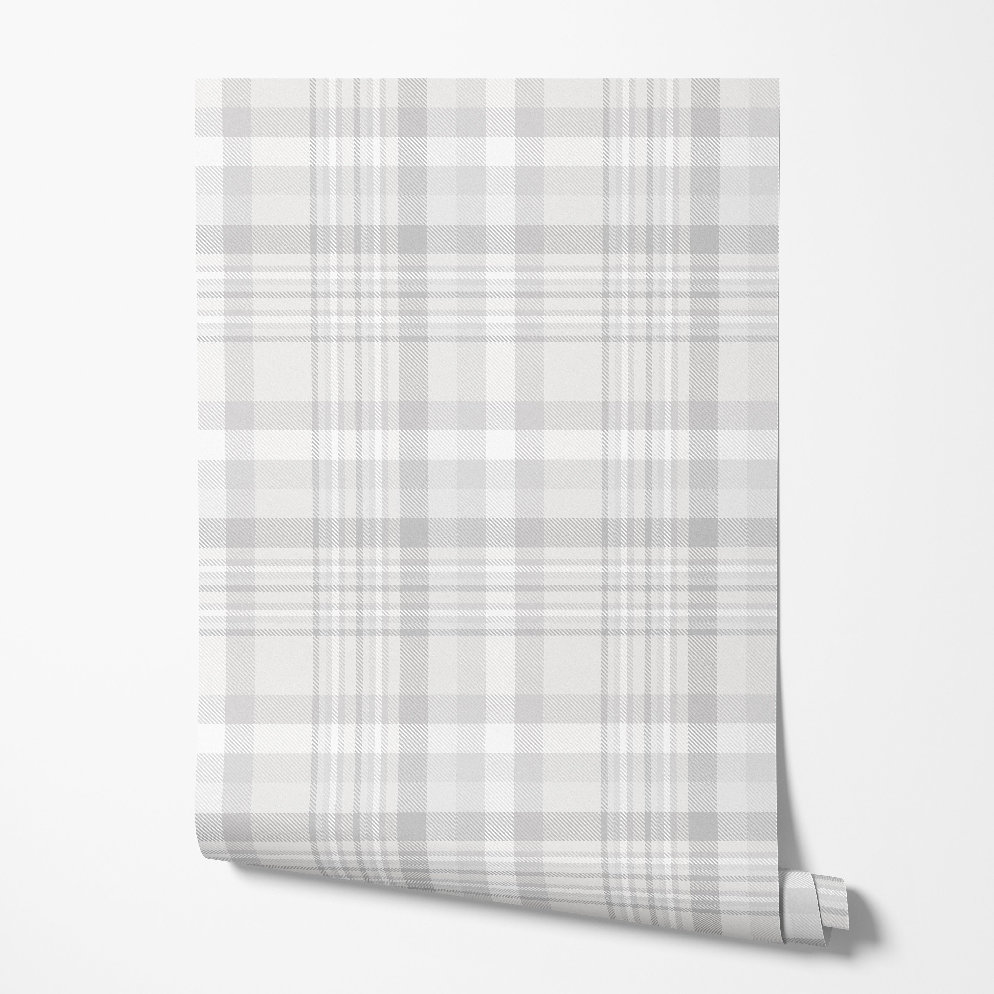 Neutral Plaid Wallpaper