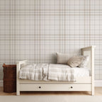 Beige Tartan Wallpaper