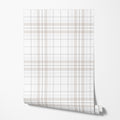 Beige Tartan Wallpaper