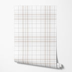 Beige Tartan Wallpaper
