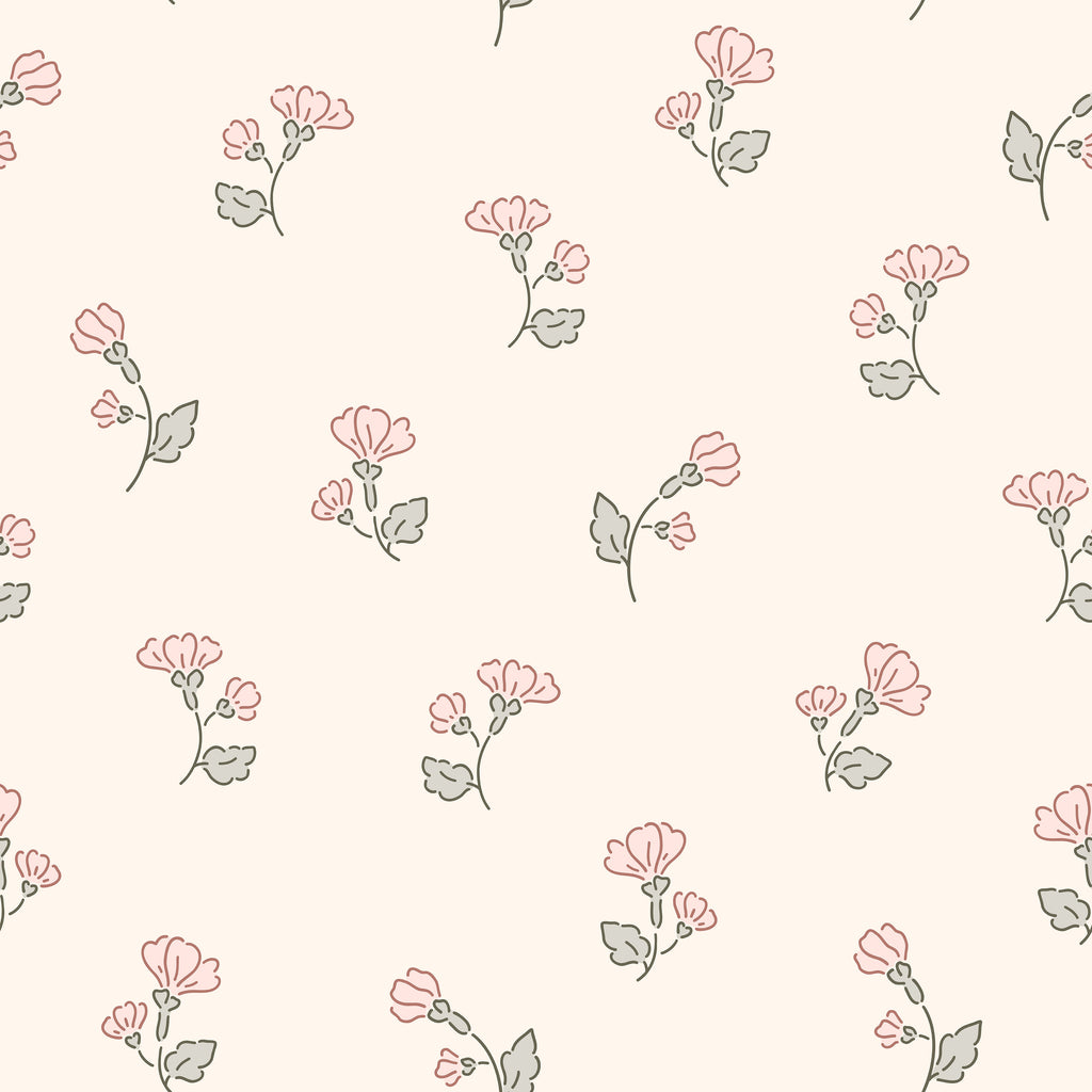 calantha wallpaper, premium peel & stick, sample 12 inchesx12 inches, pink; floral, wallpaper decor