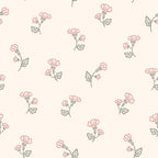 calantha wallpaper, premium peel & stick, sample 12 inchesx12 inches, pink; floral, wallpaper decor