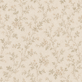 Vintage Beige Floral Wallpaper