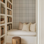 Ash Gingham Wallpaper