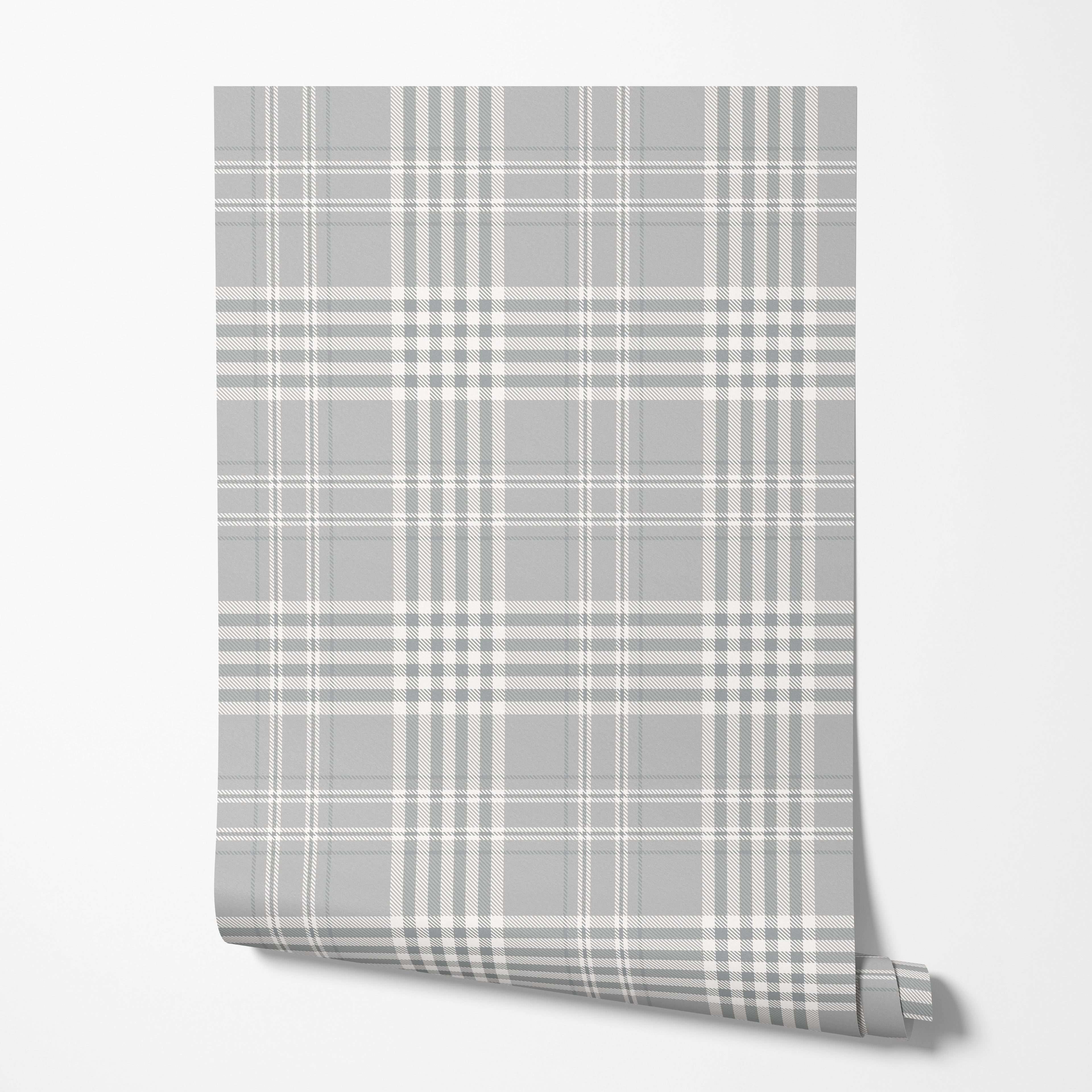 Ash Gingham Wallpaper