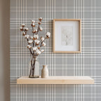 Ash Gingham Wallpaper