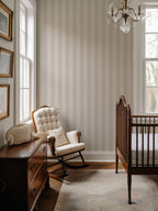 Beige Watercolor Stripe Wallpaper
