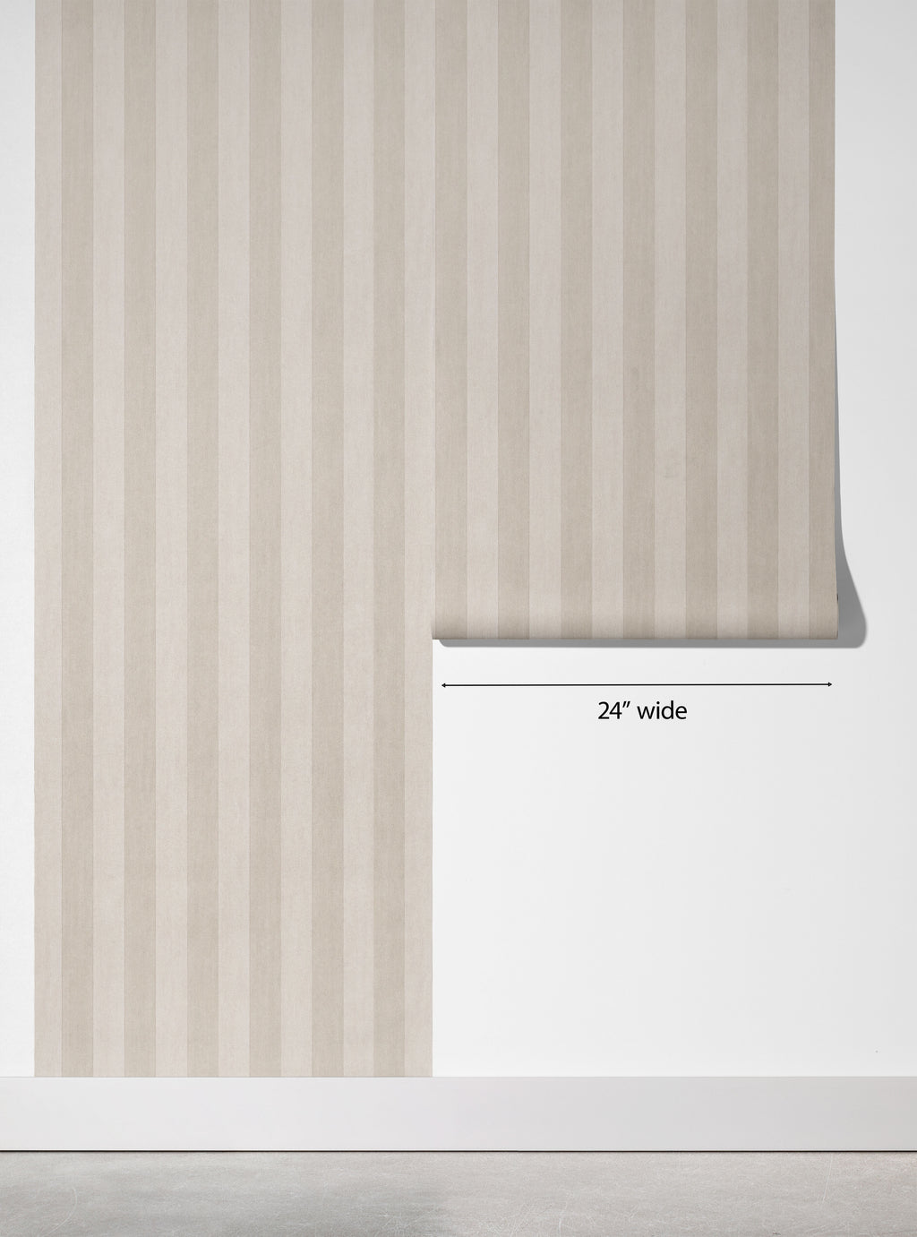Beige Watercolor Stripe Wallpaper