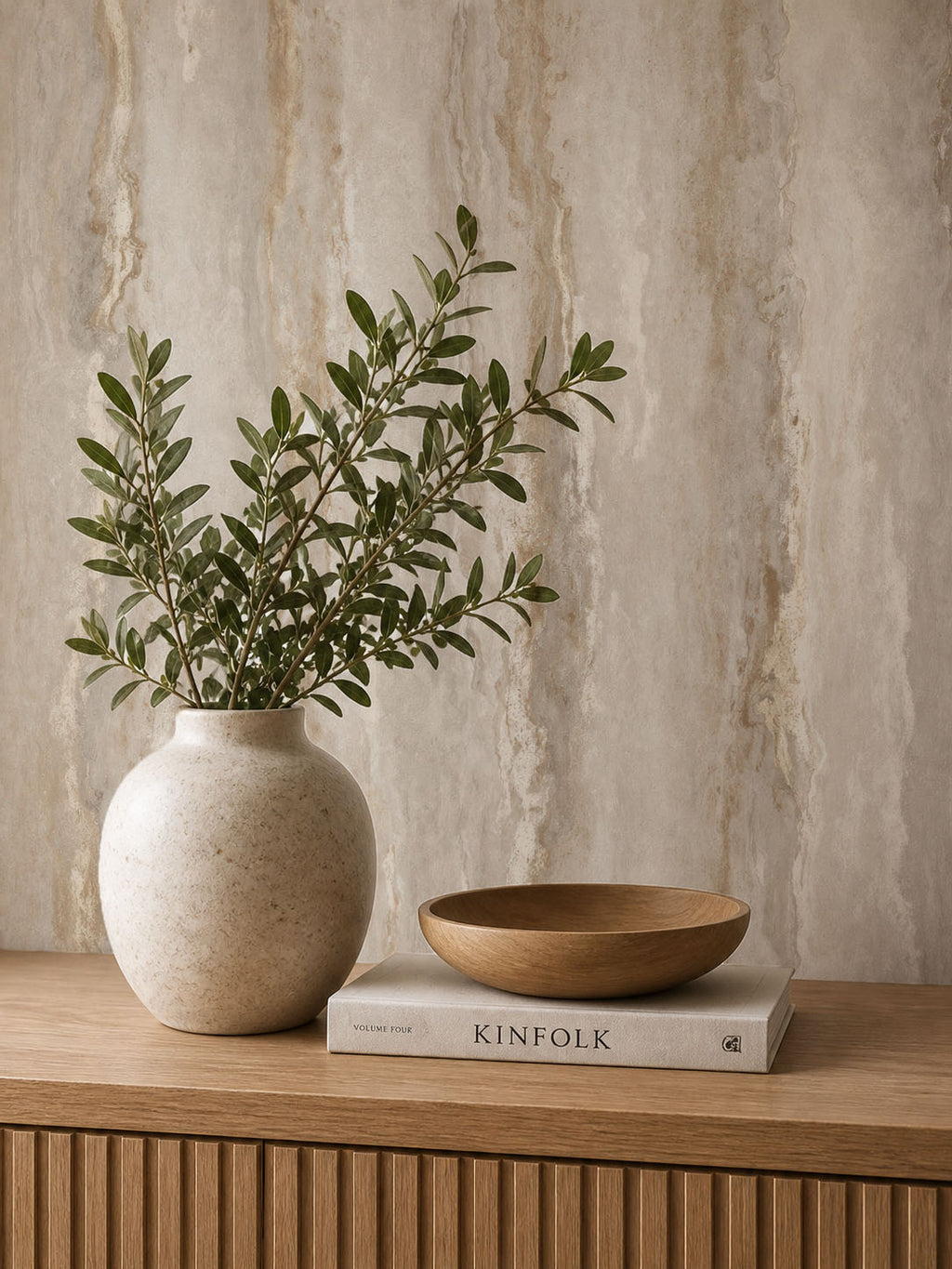 Neutral Gold Marble Wallpaper
