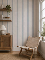 Coastal Pinstripe Wallpaper