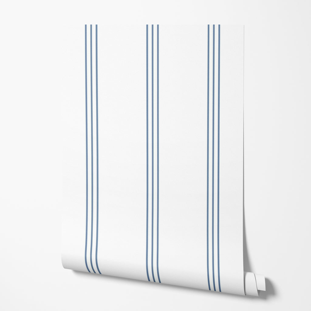 Coastal Pinstripe Wallpaper