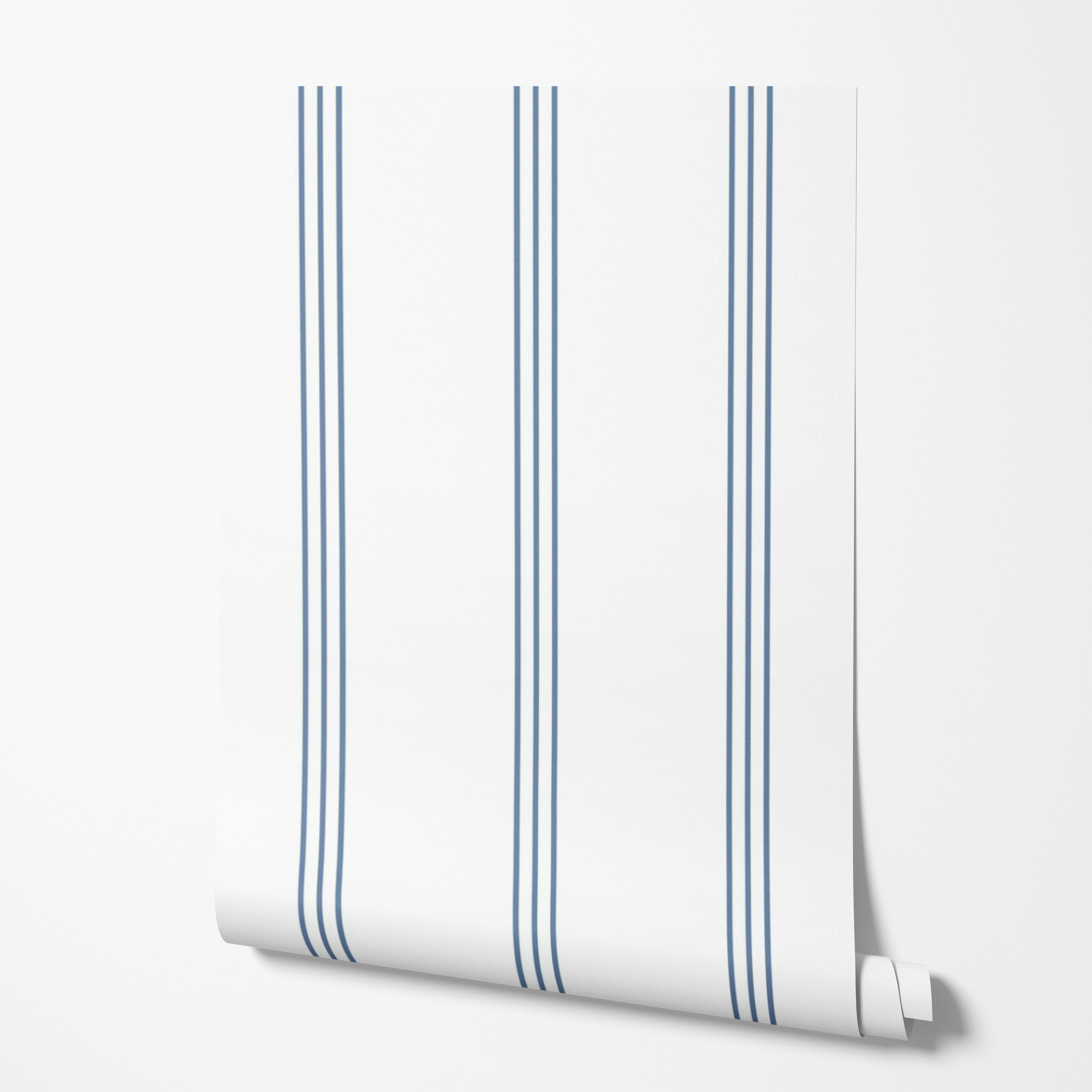Coastal Pinstripe Wallpaper